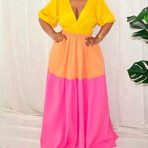Colorful Women's Maxi Dress